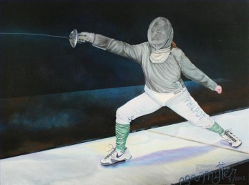スポーツ Painting - yxr010eD 印象派油絵スポーツ
